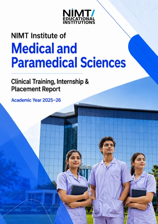 NIMT Clinical Training, Internship & Placement Report 2025–26 cover